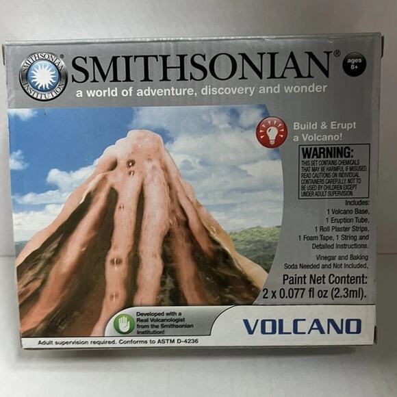 Smithsonian Volcano Kit science Build & Erupt earth science stem NIB - Picture 2 of 3